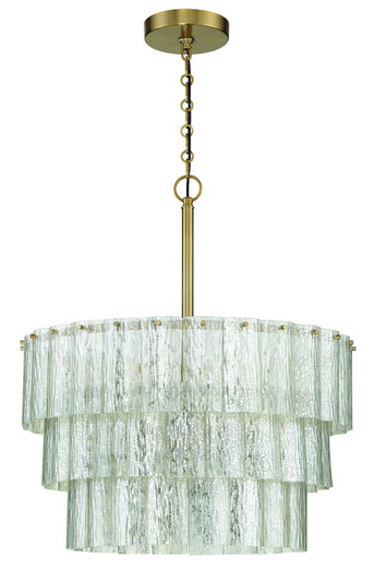 Museo Nine Light Pendant in Satin Brass (46|48694-SB)