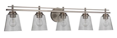 Drake Five Light Vanity in Brushed Polished Nickel (46|19642BNK5)