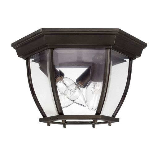 Outdoor Three Light Outdoor Flush Mount in Old Bronze (65|9802OB)