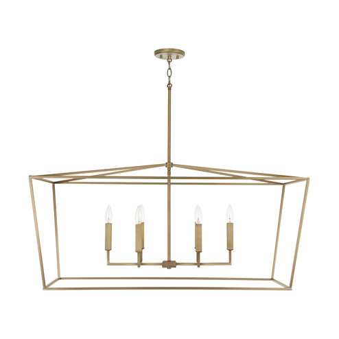 Thea Six Light Island Pendant in Aged Brass (65|837661AD)