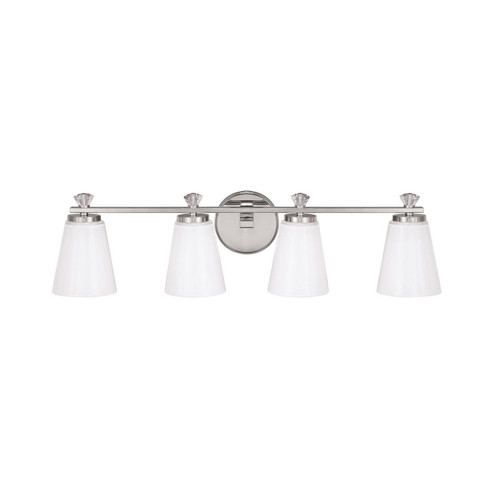 Alisa Four Light Vanity in Polished Nickel (65|8024PN-127)