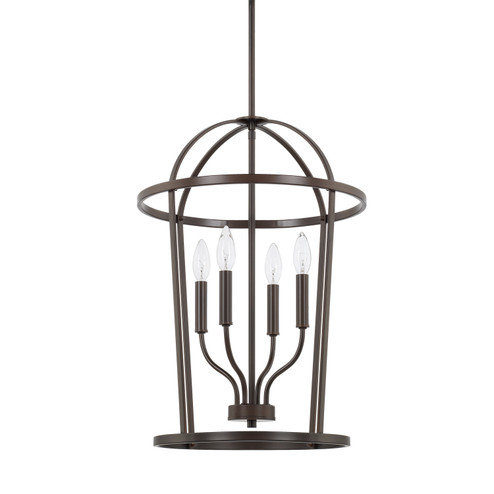 Greyson Four Light Foyer Pendant in Bronze (65|528541BZ)