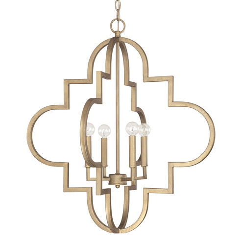 Ellis Four Light Pendant in Brushed Gold (65|4542BG)