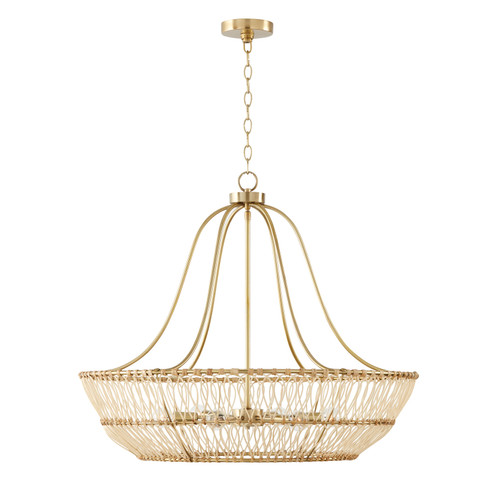 Wren Six Light Chandelier in Matte Brass (65|444161MA)