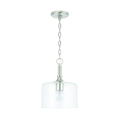 Carter One Light Pendant in Brushed Nickel (65|339311BN)