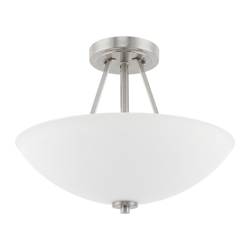 Stewart Two Light Semi-Flush Mount in Brushed Nickel (65|218921BN)