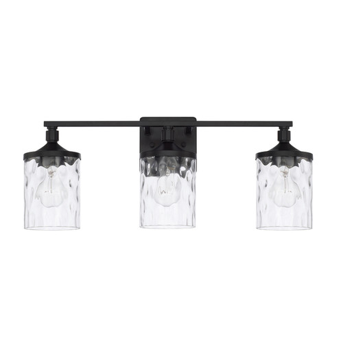 Colton Three Light Vanity in Matte Black (65|128831MB-451)