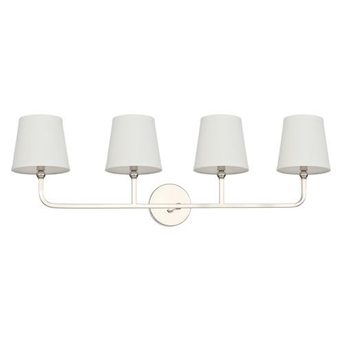 Dawson Four Light Vanity in Polished Nickel (65|119341PN-674)