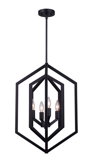 Netto Four Light Chandelier in Black (387|ICH1010A04BK16)