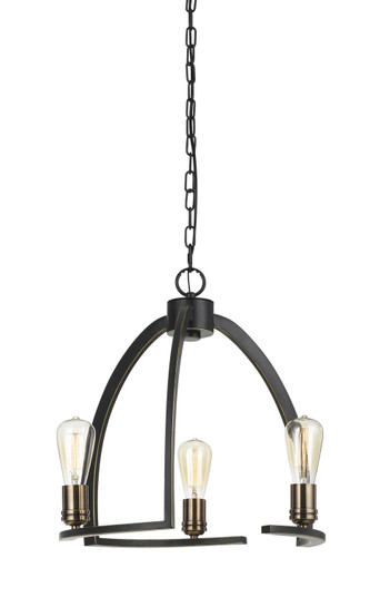 Kinder Three Light Chandelier in Dark Bronze (225|FX-3664-3)