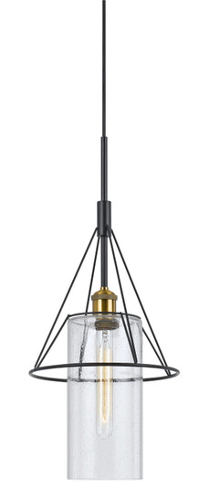 One Light Chandelier in Antique Brass/Black (225|FX-3653-1)