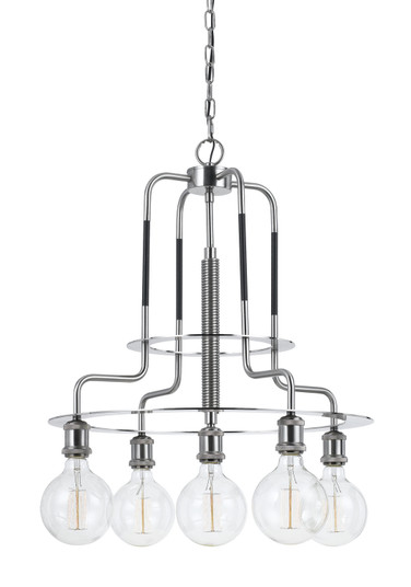 Five Light Chandelier in Brushed Steel (225|FX-3652-5)