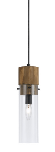 SPEHROID One Light Pendant in Dark Bronze/Wood (225|FX-3583-1P)