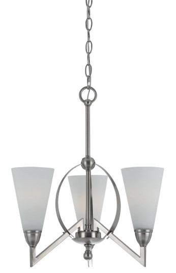 Canroe Three Light Chandelier in Brushed Steel (225|FX-3508/3)