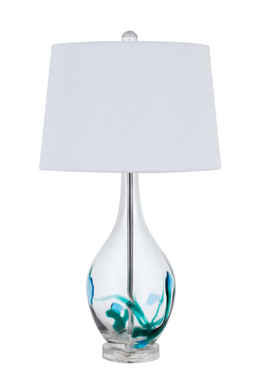 Harlan One Light Table Lamp in Clear / Turquoise (225|BO-2996TB)