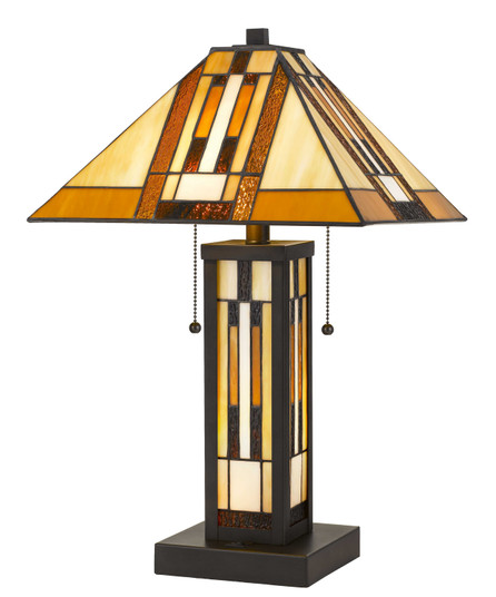 Tiffany Two Light Table Lamp in Dark Bronze (225|BO-2902TB)