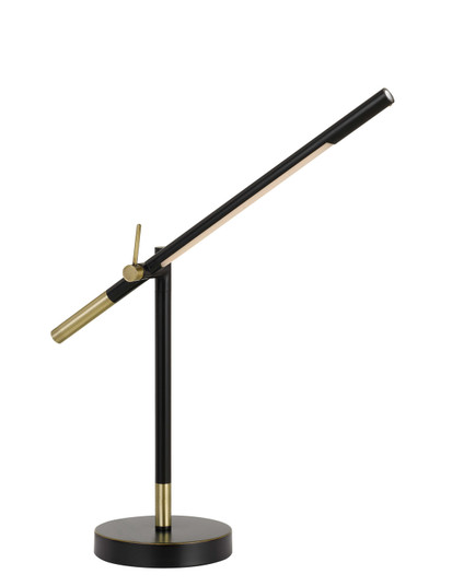 Virton LED Desk Lamp in Black/Antique Brass (225|BO-2843DK)