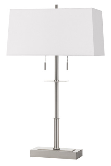 Norwich Two Light Table Lamp in Brushed Steel (225|BO-2802TB)