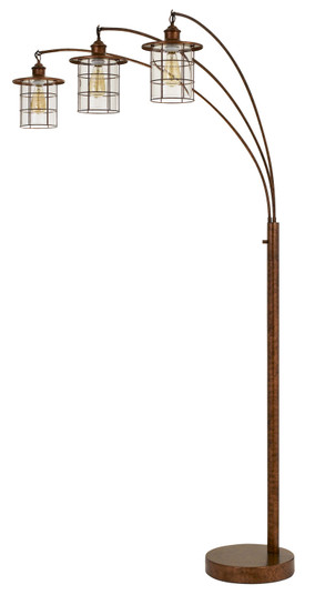 Silverton Three Light Arc Floor Lamp in Rust (225|BO-2668-3L-RU)