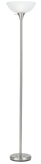 Metal One Light Torchiere in Brushed Steel (225|BO-2055)