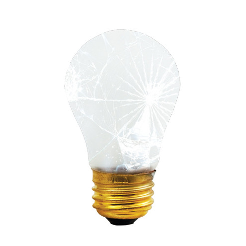 Shatter Light Bulb in Frost Tough Coat (427|108040)