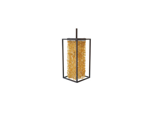 Soho One Light Wall Sconce in Dark Bronze Finish With Natural Citrine Nuggets (192|HF9001-DBZ)
