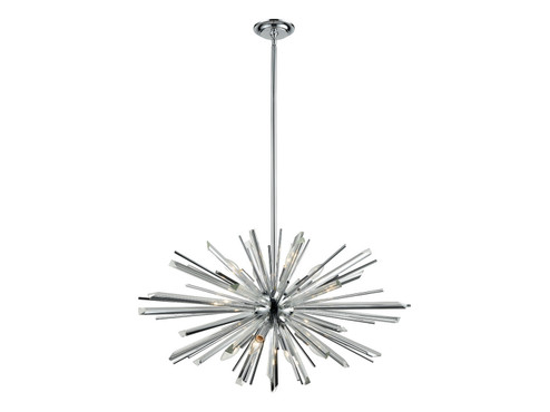 Palisades Ave. Eight Light Chandelier in Chrome With Clear Glass (192|HF8202-CH)