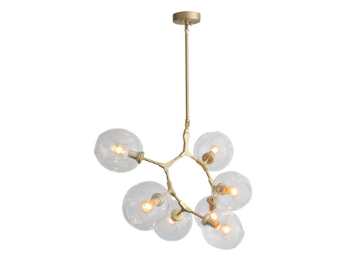 Fairfax Seven Light Chandelier in Brushed Brass (192|HF8070-BB)