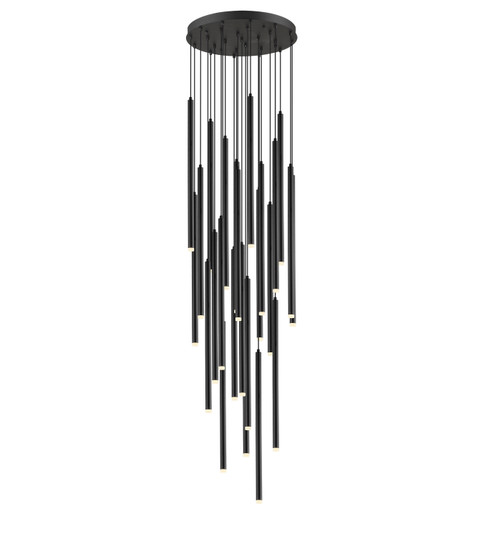 Filmore Ave. 25 Light Chandelier in Black (192|HF2800-BLK)