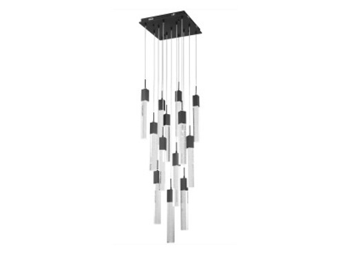 The Original Glacier Avenue 13 Light Pendant in Black (192|HF1905-13-GL-BK)