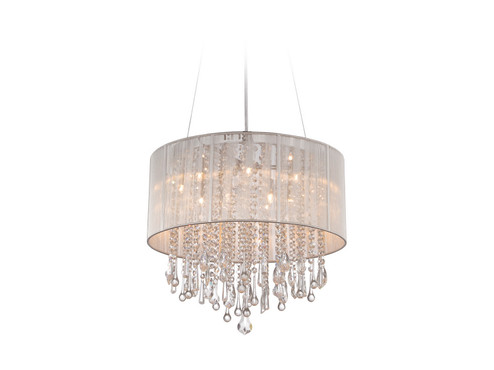 Beverly Dr. 12 Light Dual Mount/Flush & Hanging in Silver Silk String (192|HF1502-SLV)