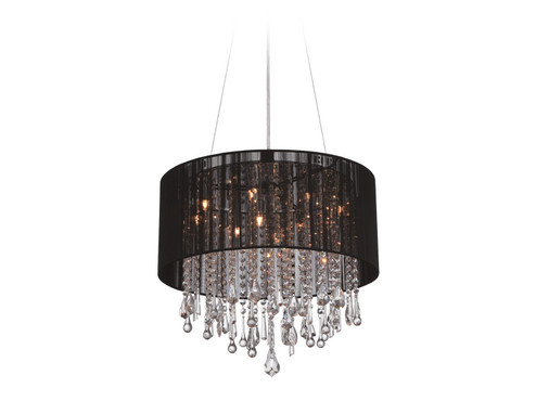 Beverly Dr. 12 Light Dual Mount/Flush & Hanging in Black Silk String (192|HF1500-BLK)