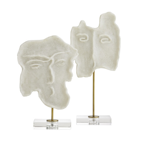 Davids Sculpture, set of 2 in White (314|9235)