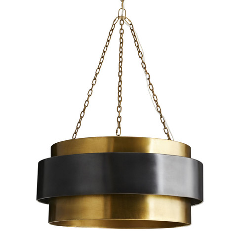 Nolan Four Light Pendant in Vintage Brass (314|84015)