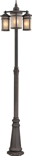 St. Moritz Three Light Outdoor Post Mount in Bronze (78|AC8639BZ)