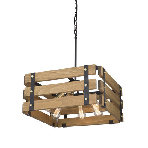 Barnyard Six Light Chandelier in Honey (78|AC11496)