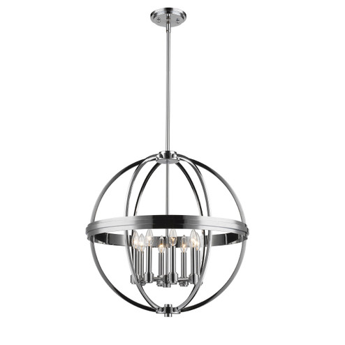 Roxbury Eight Light Chandelier in Chrome (78|AC10698CH)