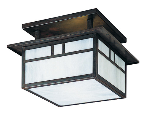 Huntington Two Light Close to Ceiling Mount in Satin Black (37|HCM-15DTGW-BK)