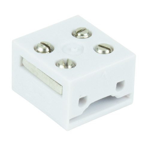 Trulux Tape Light ''3-In-1'' Connector Block in White (303|TL-BLKS)