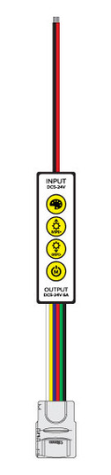 Simple Select Inline Controllers Tape Light in Multi Color (303|INLINE-RGBTW-CTRL)