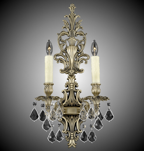 Wall Sconce Two Light Wall Sconce in Antique Black Glossy (183|WS9485-ALN-02G-ST)