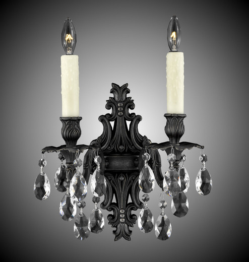 Wall Sconce Two Light Wall Sconce in Polished Brass w/Black Inlay (183|WS9482-OTK-12G-PI)