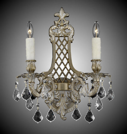 Wall Sconce Two Light Wall Sconce in Polished Brass w/Black Inlay (183|WS9452-ATK-12G-PI)