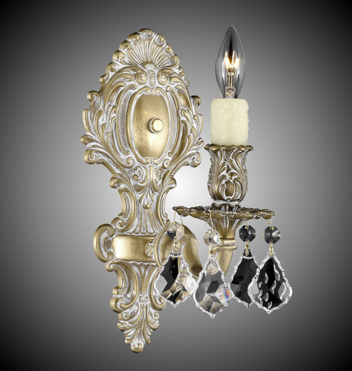 Wall Sconce One Light Wall Sconce in Polished Brass w/Black Inlay (183|WS9421-OTK-12G-PI)