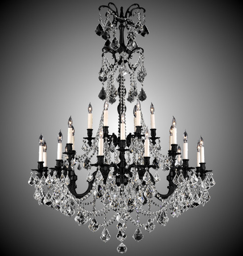 Sterling 32 Light Chandelier in Polished Brass w/Black Inlay (183|CH9868-A-12G-PI)