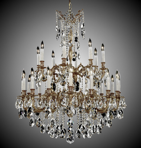 Bellagio 24 Light Chandelier in Antique White Glossy (183|CH9825-A-04G-PI)