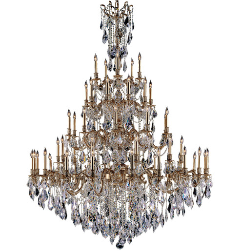 Elise 55 Light Chandelier in Polished Brass w/Umber Inlay (183|CH9325-A-01G-PI)