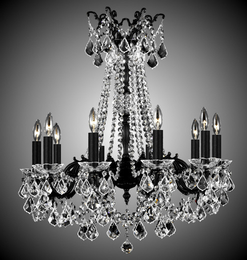 Crystella Ten Light Chandelier in Palace Bronze (183|CH9284-O-21S-PI)