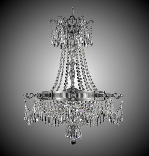 Valencia Six Light Chandelier in Antique White Glossy (183|CH8121-P-04G)