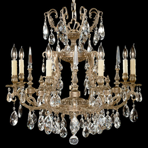 Parisian Eight Light Chandelier in Antique Black Glossy (183|CH7013-OLN-02G-ST)